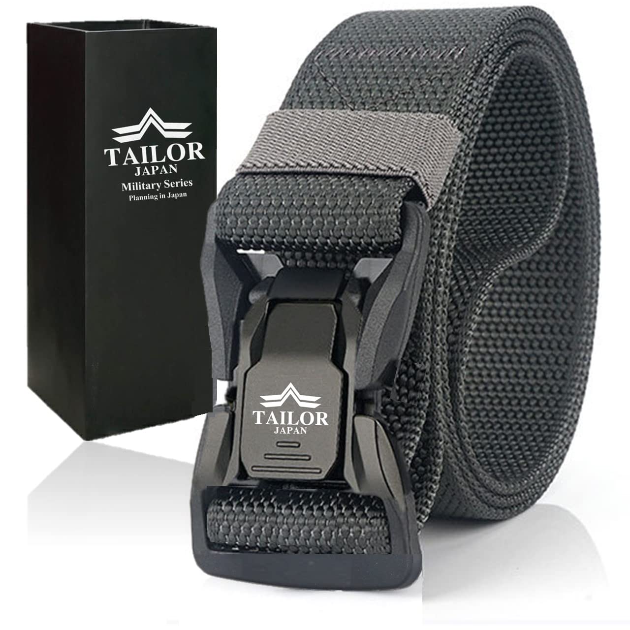 Новый Тактический Военный Тактический Тактический Страйкбол Работа Сделано из Нейлона 1200D [TAILOR JAPAN] Ремень на одной застежке, Ремень, Ремень, Ремень, Ремень, Снаряжение, серый
